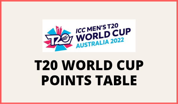 T20 world cup points table