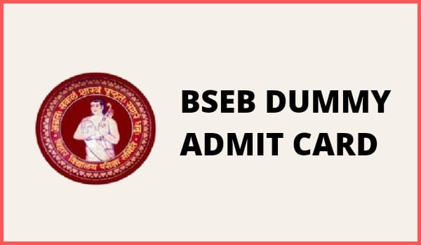 BSEB Dummy Admit Card