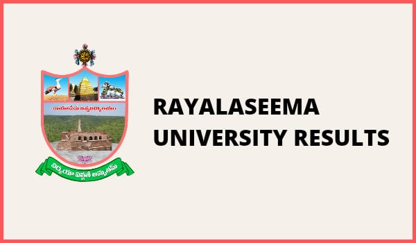 Rayalaseema University Results