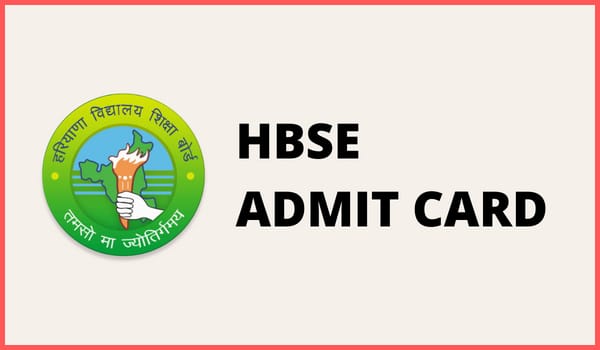 HBSE Admit Card