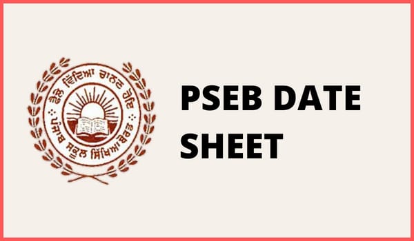 PSEB Date Sheet