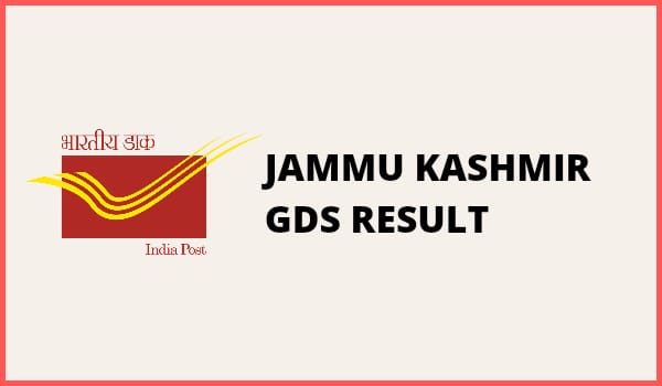 Jammu Kashmir GDS Result