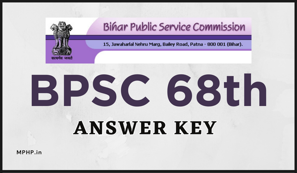 BPSC 68th Answer Key