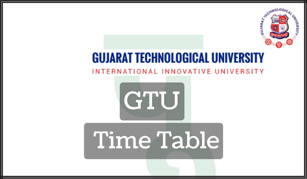 GTU Time Table