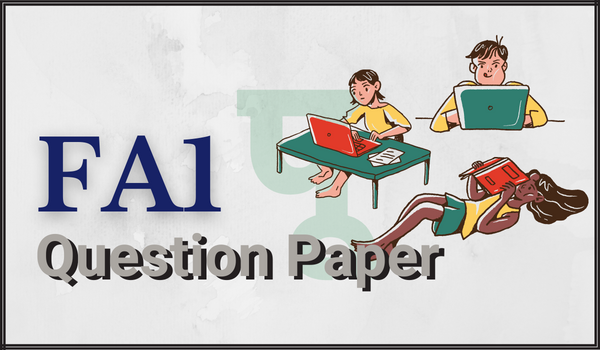 FA1 Question Paper