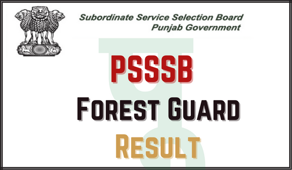 PSSSB-Forest-Guard-Result